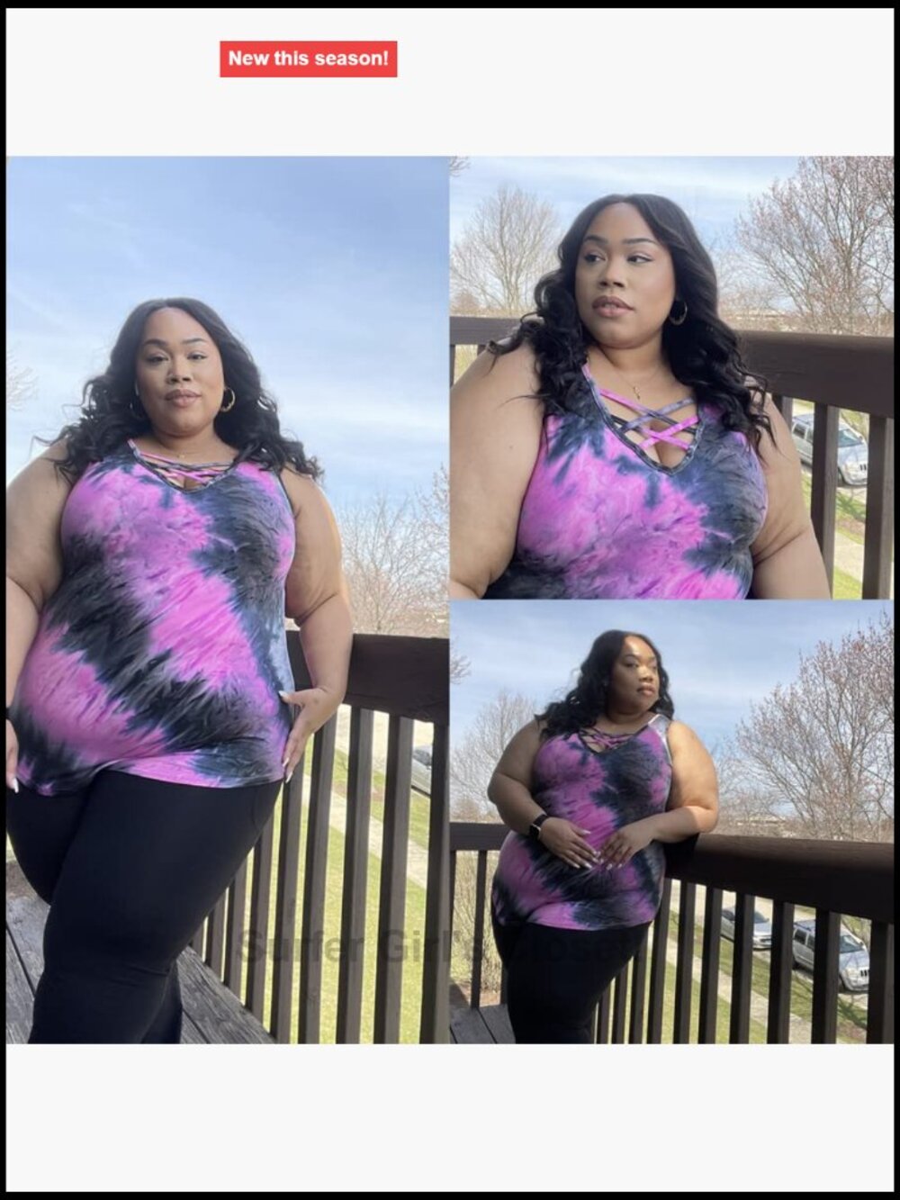 Plus Size Sleeveless V Neck Tank Top Criss Cross Back Summer